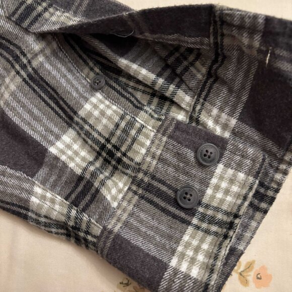 Men's Plaid Cotton Flannel Shirt by Weatherproof - Size XL - Picture 5 of 10
